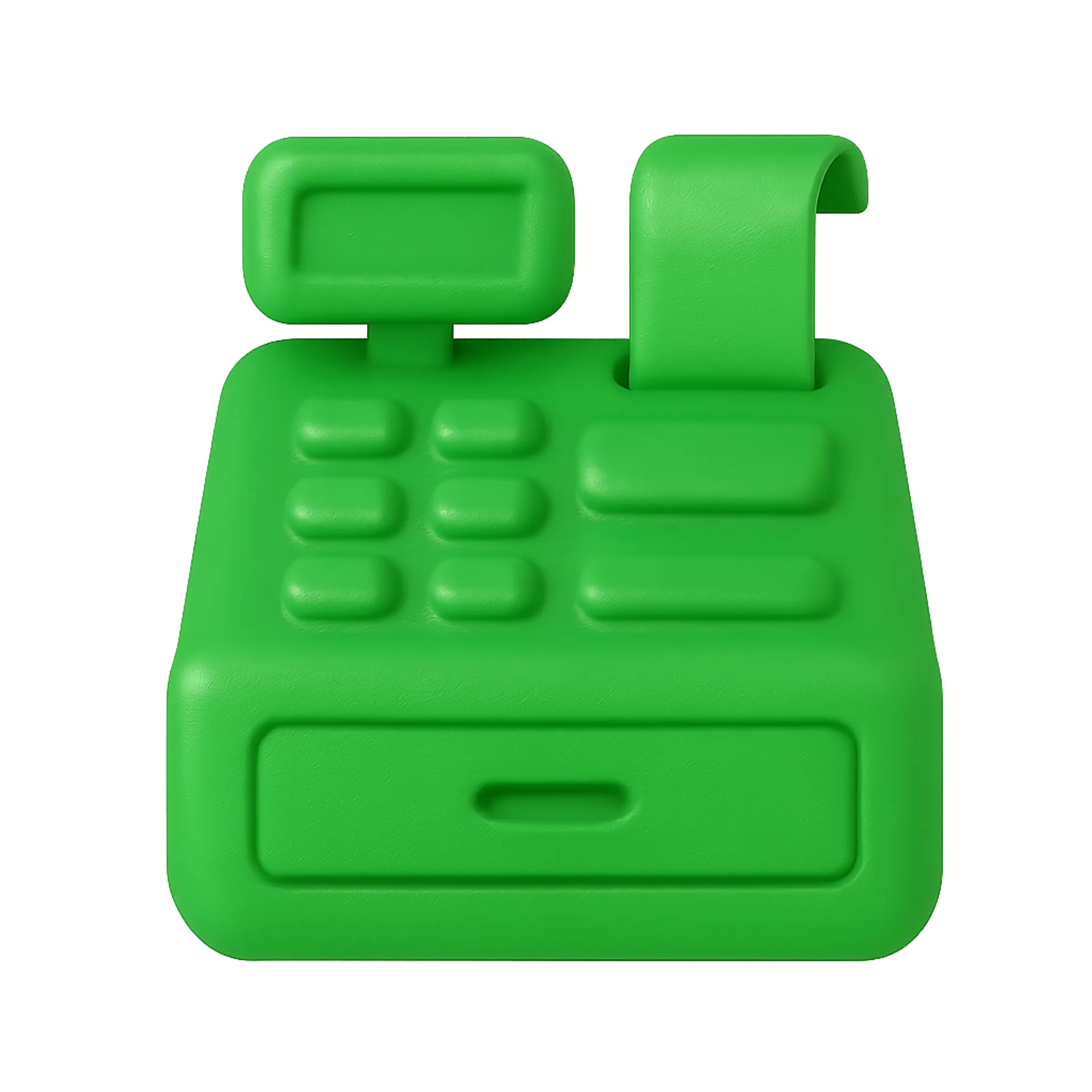 Green cash register