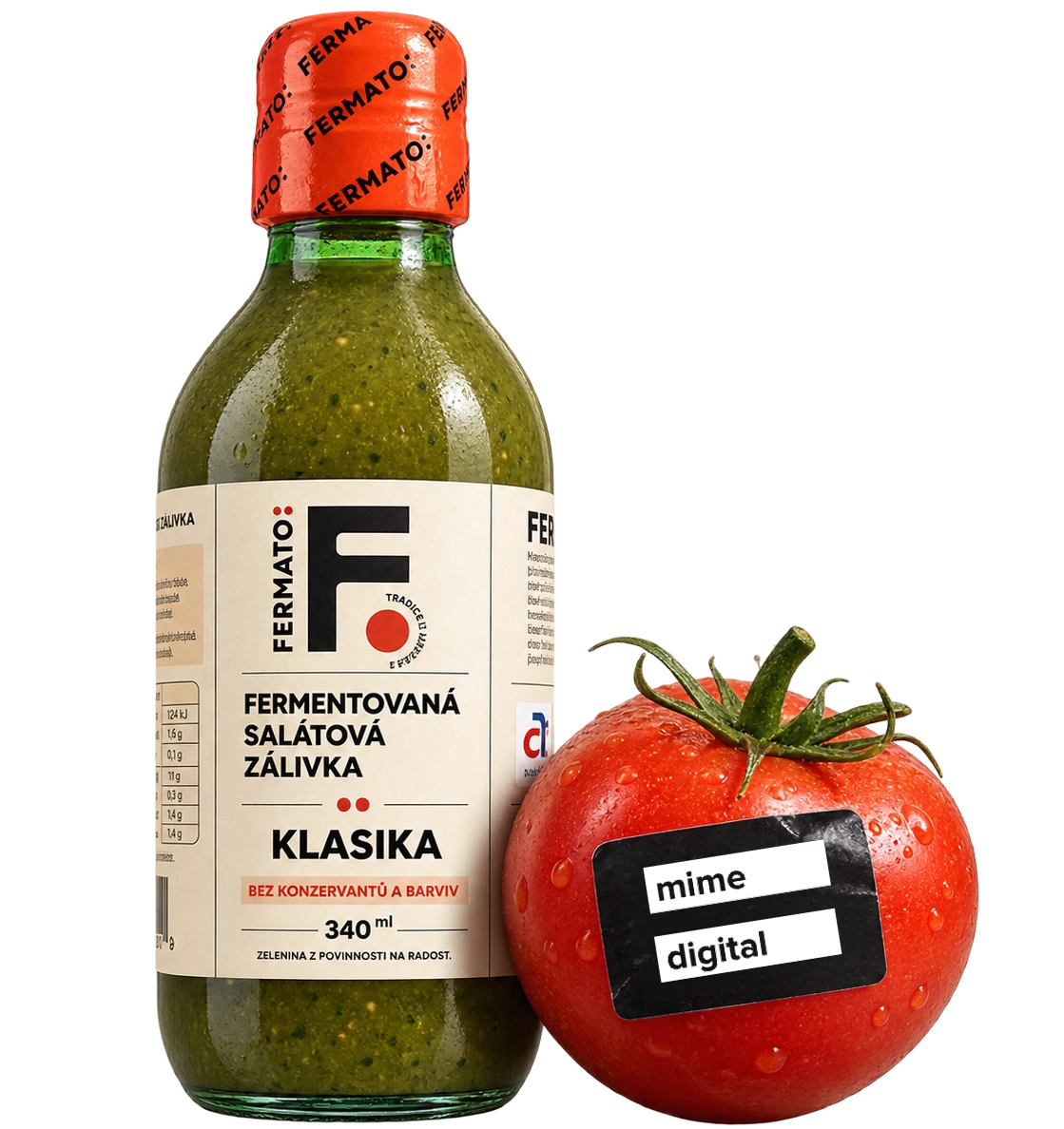 Zálivka Fermato Klasika a rajče se značkou mime digital