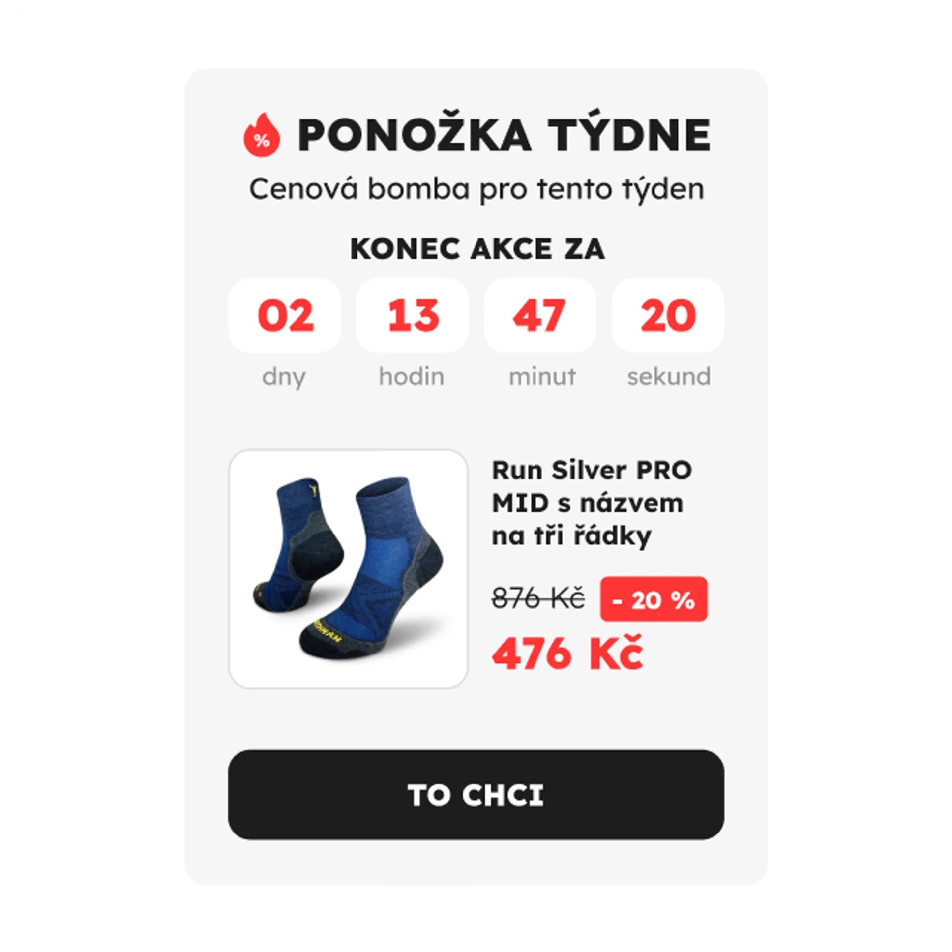 Ponožka týdne detail