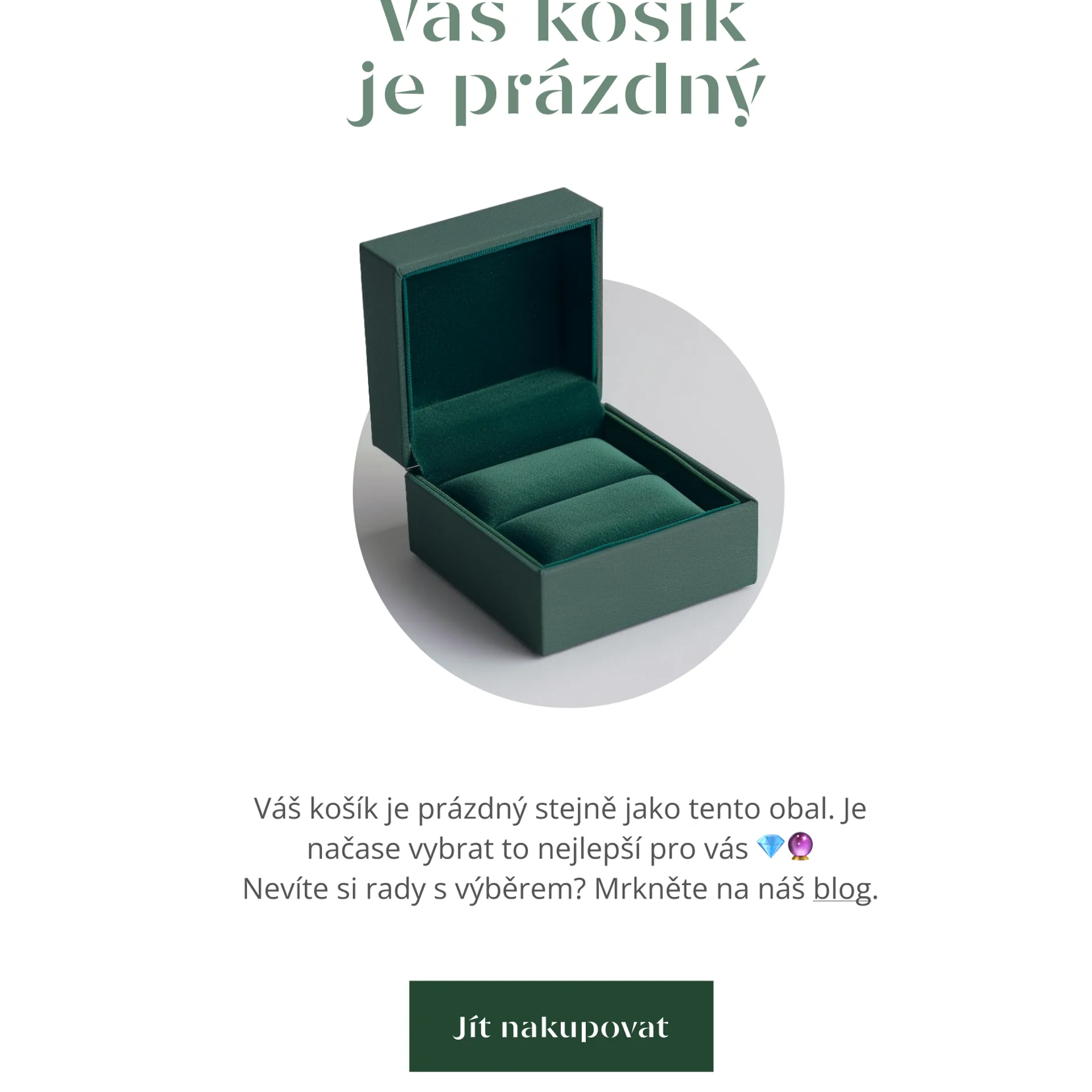 Olivie prázdný košík